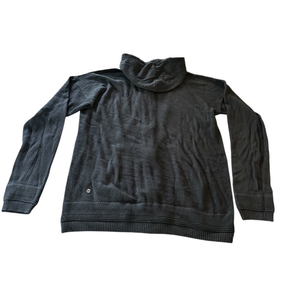 lululemon🍋 athletica Black Hooded Cardigan Lightweight Size 10 - Picture 6 of 6